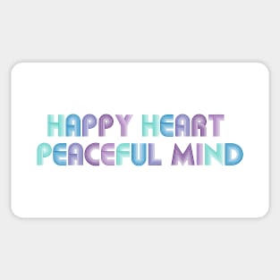 Happy Heart Peaceful Mind Sticker